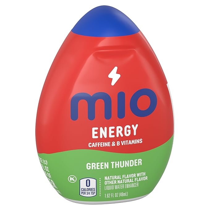 Mio Energy Liquid Water Enhancer, Green Thunder, 1.62 OZ, (Pack of 5)