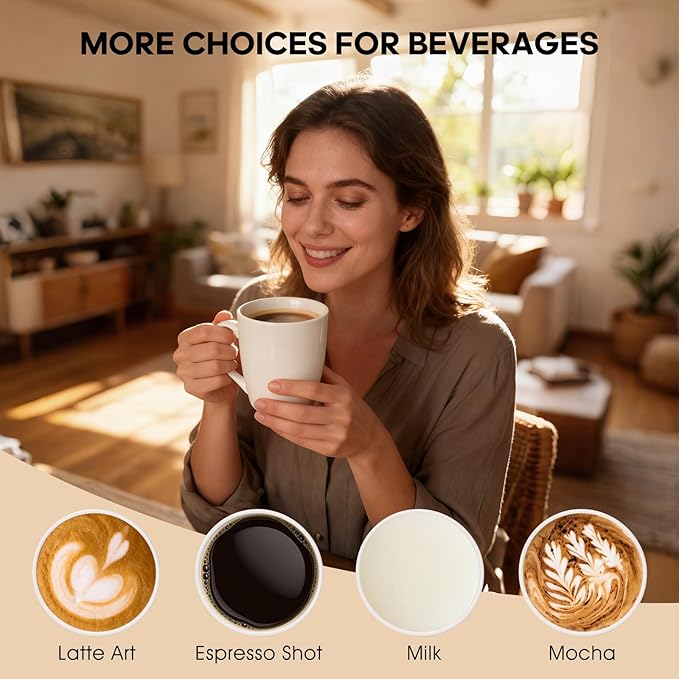 4 Pack Ceramic Coffee Mugs Set, 12 OZ Porcelain Coffee Cups with Handle, Hot Tea, Americano, Mocha, Milk, Latte, Snow, Dishwasher and Microwave Safe, Set of 4 White