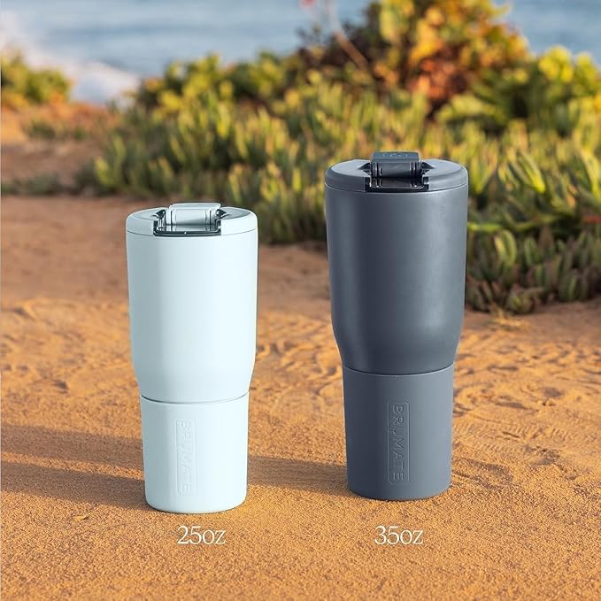 BrüMate Nav 35oz 100% Leak Proof Insulated Travel Tumbler with Magnetic BevLock™ Lid - Double Wall Cup-Holder Friendly Stainless Steel Mug (Java)