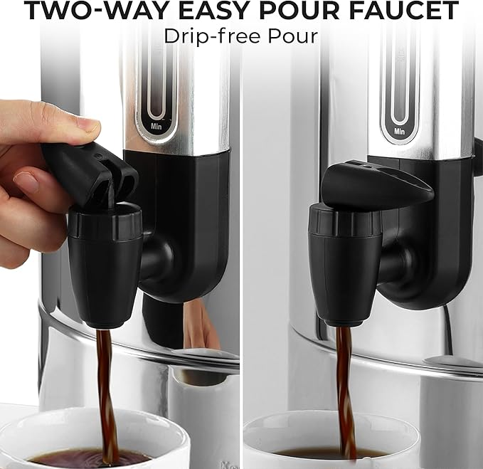 Zulay Kitchen Commercial Grade Coffee Maker Hot Water Urn
