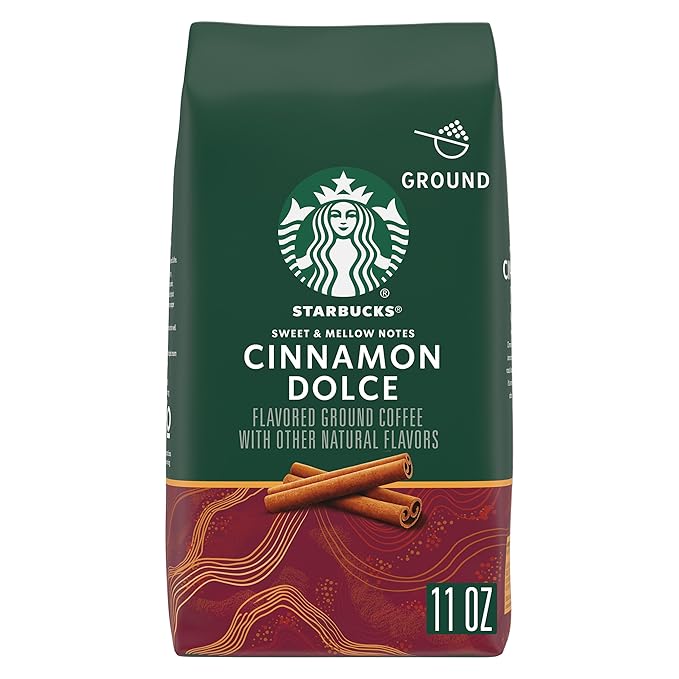 Starbucks Ground Coffee, Flavored Hot or Iced Coffee, Cinnamon Dolce, 11 oz
