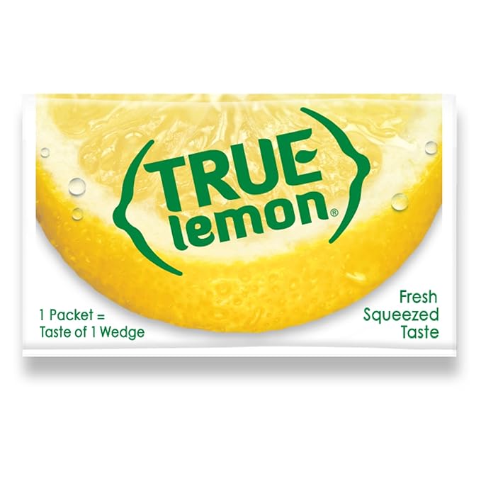 True Lemon 500ct - Water Enhancer - Bulk Dispenser - 0 Calorie Drink Mix Packets For Water - Sugar Free Lemon Flavoring Powder Packets,(Pack of 2)