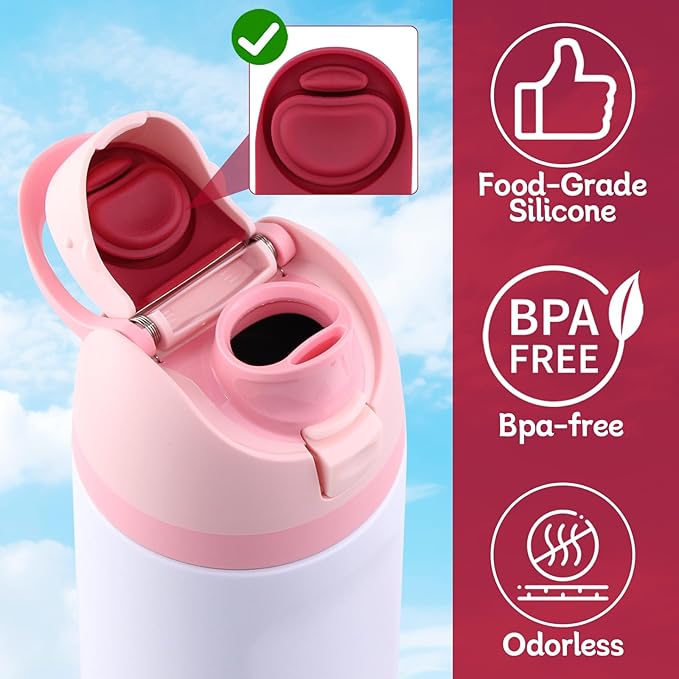 2 Pcs Replacement Rubber Seal Stopper Compatible with Owala FreeSip,Water Bottle Top Gasket Lid for Owala 16/19/24/32/40oz Seal Mouth Cap Silicone Stopper Parts Insert Accessories（Wine Red）