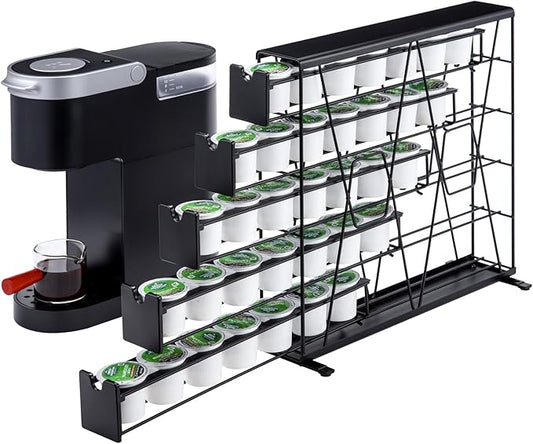 ZCDCP for K Cup Coffee Pod Holder, K Cup Holder Drawer Wall Mounted Coffee Pod Organiser (Holds 35 Coffee Pods)