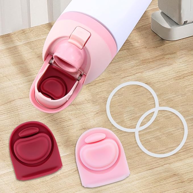 2 Sets Replacement Rubber Stopper and O Ring Gasket Compatible with Owala FreeSip 24oz 32oz,Water Bottle Lid Insert Cap Seal Parts for Owala 16/19/24/32/40oz Mouthpiece Accessories B2S4