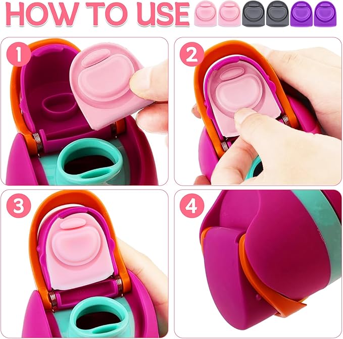 6 Pcs Replacement Seal Stopper Compatible with Owala FreeSip 16oz 32oz,Bottle Top Gasket Lid for Owala 16/19/24/32/40oz Seal Mouth Cap Silicone Stopper Parts Insert Accessories（3 colors 2）
