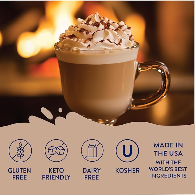 Jordan's Skinny Mixes Syrups Sugar Free Coffee Syrup, White Chocolate Mocha Flavor Mix, Zero Calorie Flavoring for Chai Latte, Protein Shake, Cocktail & More, Gluten Free, Keto Friendly, 25.4 Fl Oz, 1 Pack