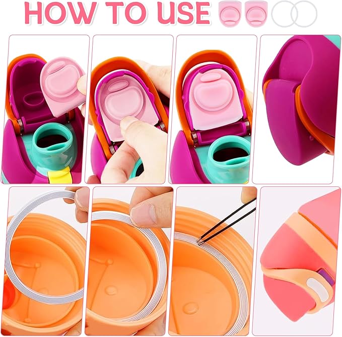 2 Sets Replacement Stopper and O Ring Gasket Compatible with Owala FreeSip 24oz 32oz,Water Bottle Lid Insert Cap Rubber Seal Parts for Owala 16/19/24/32/40oz Mouthpiece Accessories F3