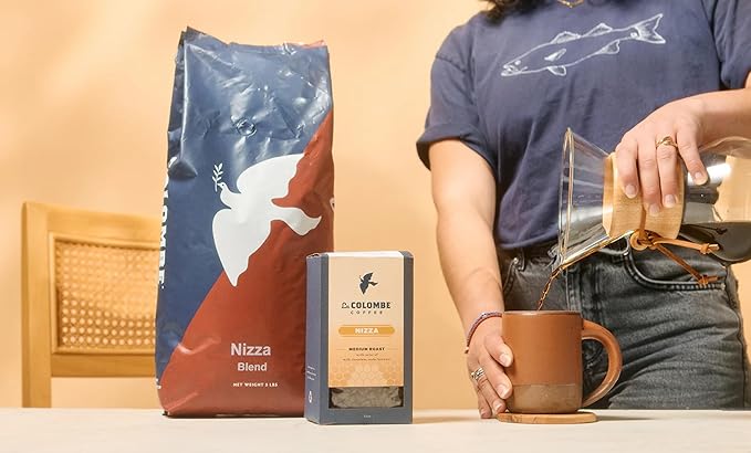 La Colombe Nizza Medium Roast Whole Bean Coffee - Notes of Milk Chocolate, Nuts & Brownie with Honey-Sweet Roasted Nuttiness, 12 Ounce (Pack of 4)