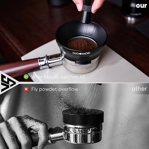 58mm Dosing Funnel, Magnetic Dosing Funnel, Espresso Coffee Dosing Ring for Barista, Compatible with Breville 58mm Handle Filter Cups, Espresso Accessories