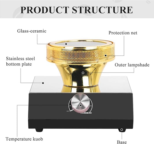 Msfullsea Halogen Beam Heater Burner halogen siphon coffee burner Heater for Syphon Coffee Maker 110V