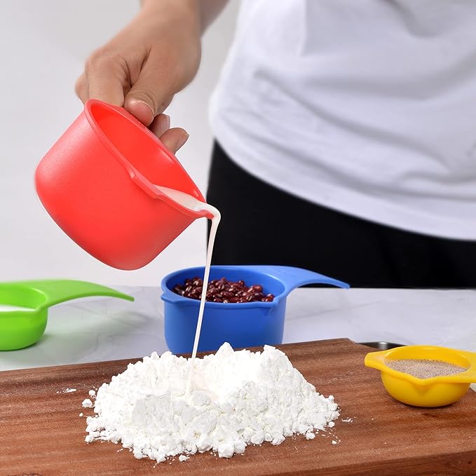 DOTINGHUX Measuring Cups and Spoons Set of 15,Assorted Colors