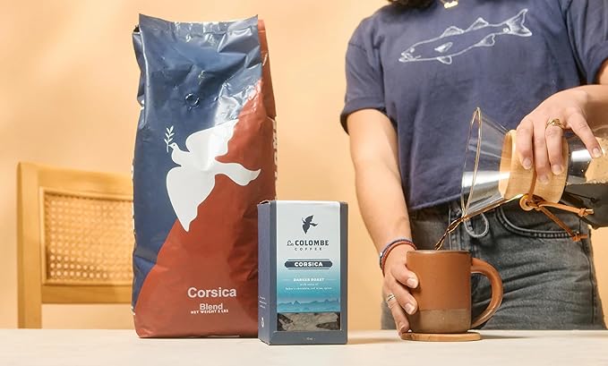 La Colombe Corsica Dark Roast Drip Grind Ground Coffee - Notes of Baker's Chocolate, Red Wine & Spices, 12 Ounce (Pack of 1)
