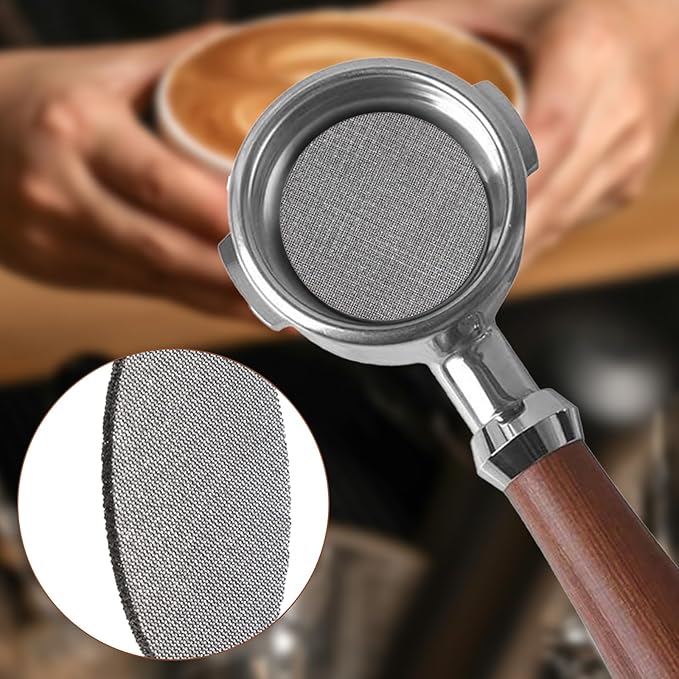 2 Pack 51mm Espresso Puck Screen, 1.7mm Thickness 150μm Reusable Espresso Screen 316 Stainless Steel, Compatible with Espresso Machine Espresso, 51mm Portafilter Filter Basket