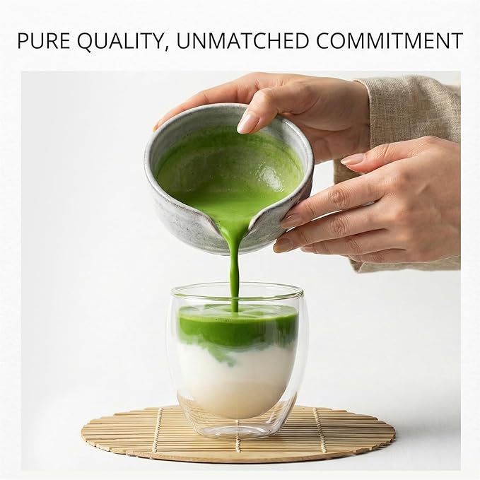 35°N MATCHA Organic Ceremonial Grade Matcha Powder, USDA Certified, 100% Pure Green Tea, First Harvest, No Additives, High in Antioxidants, L-Theanine & EGCG, Smooth Taste for Lattes & Baking, 1.4oz (40g)