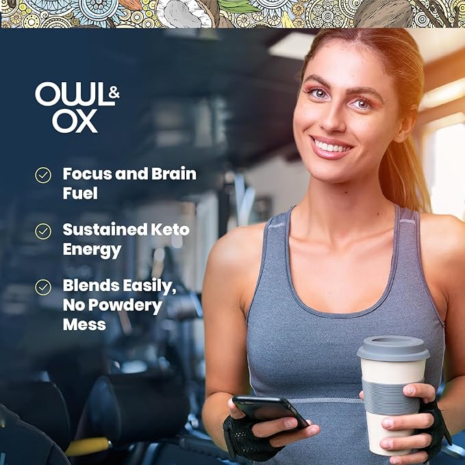 Owl & Ox Creamer Variety Pack - Mushroom, Collagen, MCT Bundle | Chocolate Hazelnut, Salted Caramel and Vanilla Flavors | 3 x Bottles
