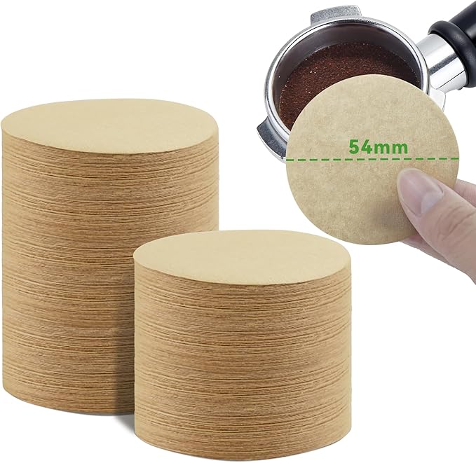 1000 Pcs Coffee Paper Filter for Espresso Coffee Maker, 54mm Unbleached Espresso Filter Puck Screen Portafilter Paper