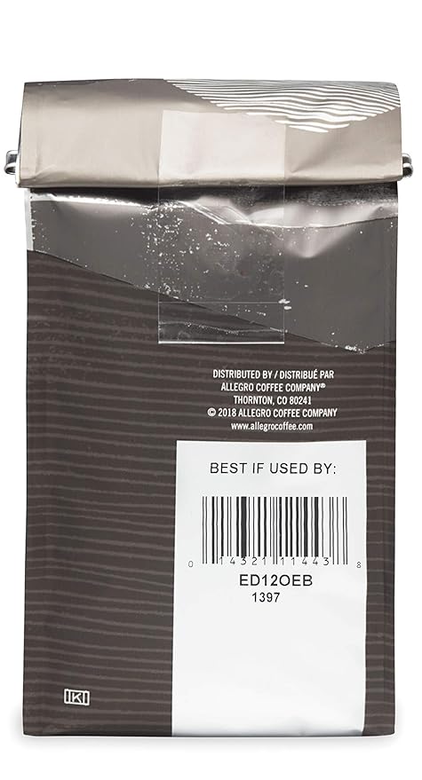 Allegro Coffee Organic Early Bird Blend Ground Coffee, 12 oz