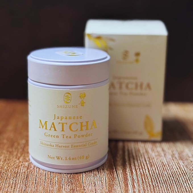 Shizune Matcha, Shizuoka Harvest Essential Grade – Authentic Japanese Matcha Green Tea Powder, 80g (2.8 oz) Bag