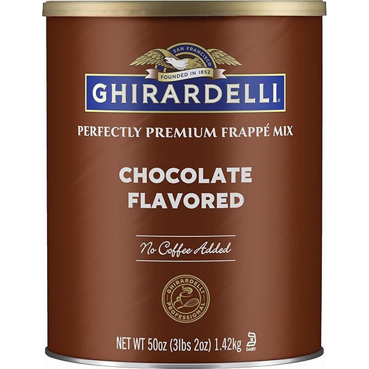 Ghirardelli Chocolate Frappe, Double Chocolate, 50-Ounce Can
