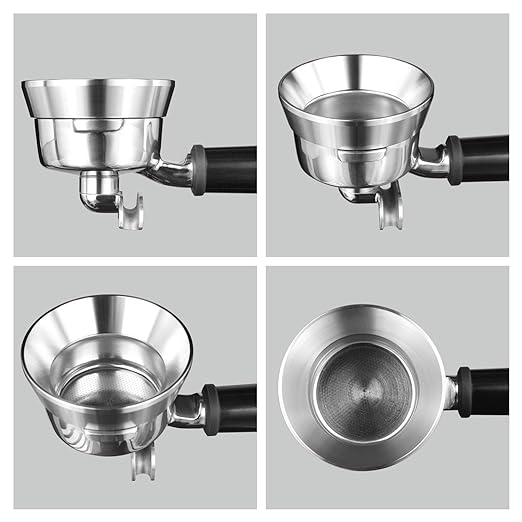 MATOW Stainless Steel Espresso Dosing Funnel Compatible with 58mm Portafilter