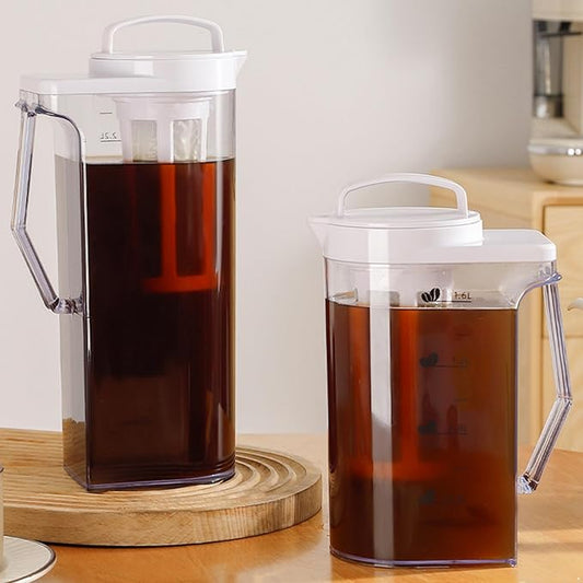 Cold Brew Coffee Maker Airtight Pitcher with Leak Free Lid Cold Brew Maker with Silicone Handle Small Size One Size