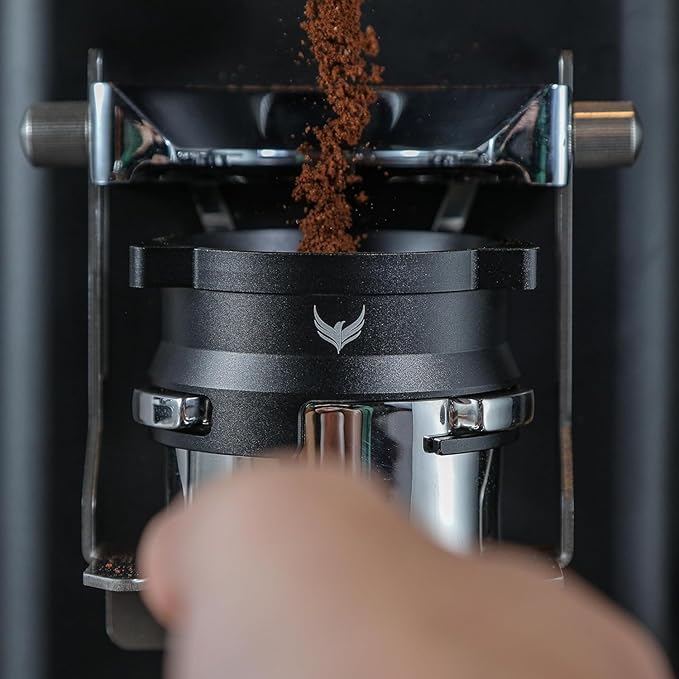KNODOS 54mm Dosing Funnel and Puck Screen Set Compatible with Breville Barista Express, Barista Pro, Barista Touch Grinder Trigger Portafilter Funnel and Filter