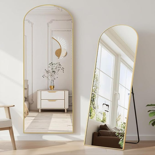 NEWBULIG Full Length Mirror, Upgraded Body Wall Mirrors with Shatter-Proof Glass, Floor Standing Mirror, Home Wall Decor