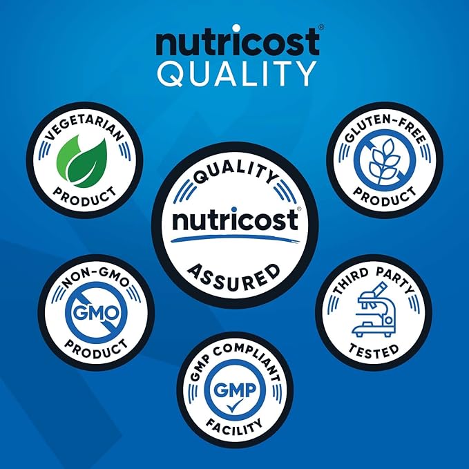 Nutricost BCAA Powder 2:1:1 (90 Servings, No Flavor Added) - Branched Chain Amino Acids (Pack of 2)