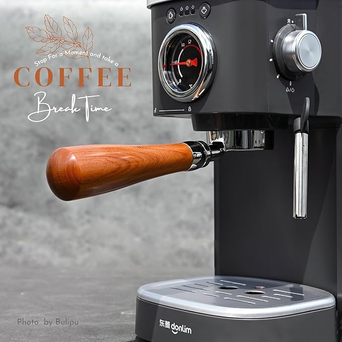 51mm Bottomless Portafilter, 3 Ears Espresso Portafilter for Gevi, Capresso, DONLIM, Mr. Coffee Cafe Barista, Bella Pro Series, Swan Nordic Espresso Machine, 4mm Thick