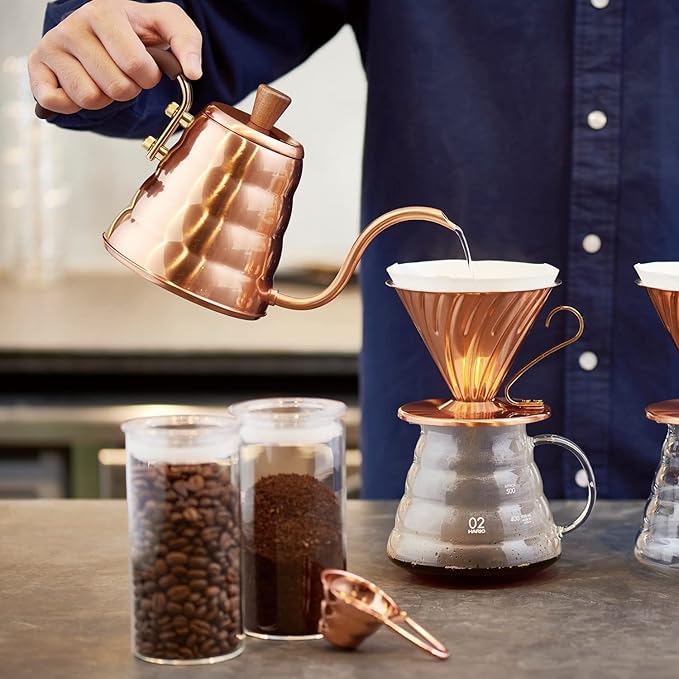 HARIO VKBR-90-CP Vono Copper Drip Kettle, Practical Capacity, 23.7 fl oz (700 ml), Made in Japan, Present, Gift, Gift