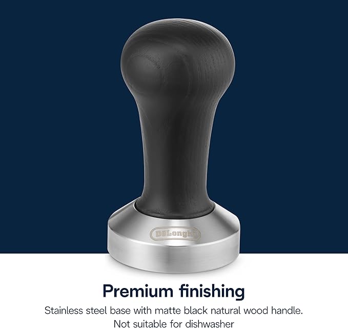 De'Longhi DLSC080 Black Wood Espresso Coffee Tamper