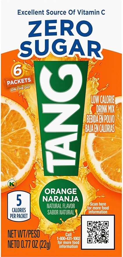 TANG ON THE GO SINGLES DRINK POWDER MIX ORANGE 6 CT
