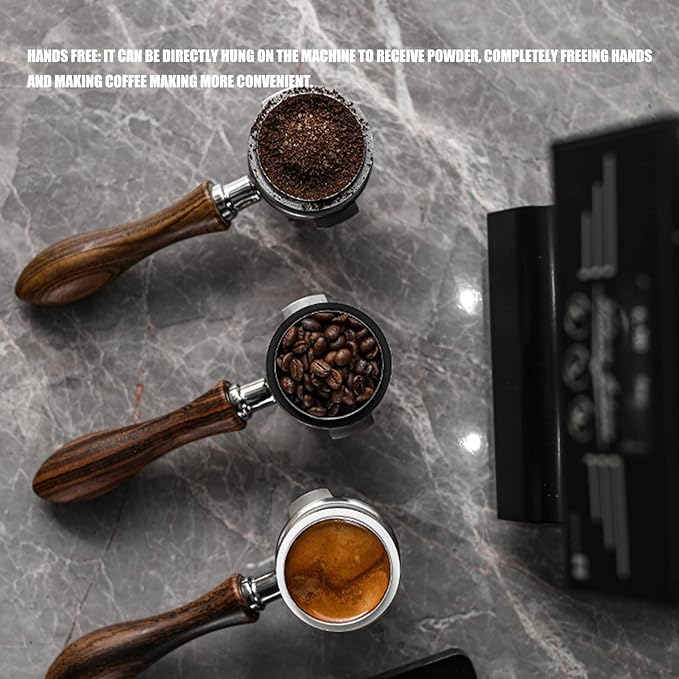 58mm Stainless Steel Dosing Cup, Espresso Coffee Powder Cup Crema Coffee Tool for Coffee Machine(#2)