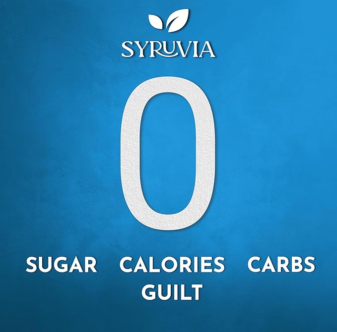 Syruvia 4 Pack Sugar-Free Salted Caramel Coffee Syrup – 25.4 fl oz - Syrup for Coffee, Lattes, Shakes, Smoothies, Desserts – 100% Vegan, Gluten Free, Kosher – No-Calorie Coffee Syrup
