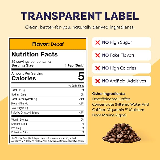 Coffee Concentrate - Cold Brew Coffee, Perfect for Hot or Iced Instant Coffees, Hot Drinks, Cold Brew Concentrate, 3 Pack - Original Decaf