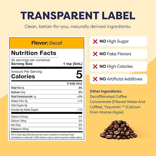 Coffee Concentrate - Cold Brew Coffee, Perfect for Hot or Iced Instant Coffees, Hot Drinks, Cold Brew Concentrate, 3 Pack - Original Decaf