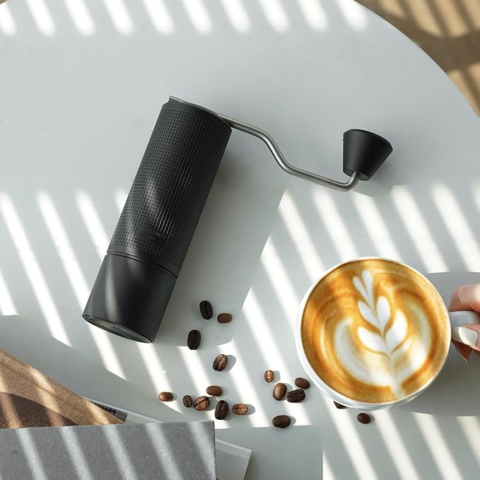 TIMEMORE Manual Coffee Grinder Chestnut ESP with Patented Stainless Steel Conical Burr - Precise Adjustable Setting, Hand Coffee Been Grinder for Espresso Moka French Press Pour Over - Black