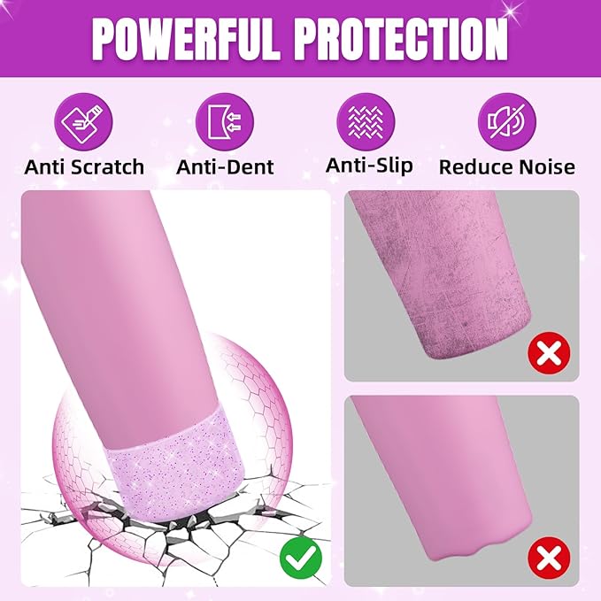 2PCS Silicone Boot Compatible with Owala 30oz & 40oz FreeSip Sway Bottles & Tumblers, Protective Anti-Slip Bottom Cover Sleeve for Freesip Sway Tumbler