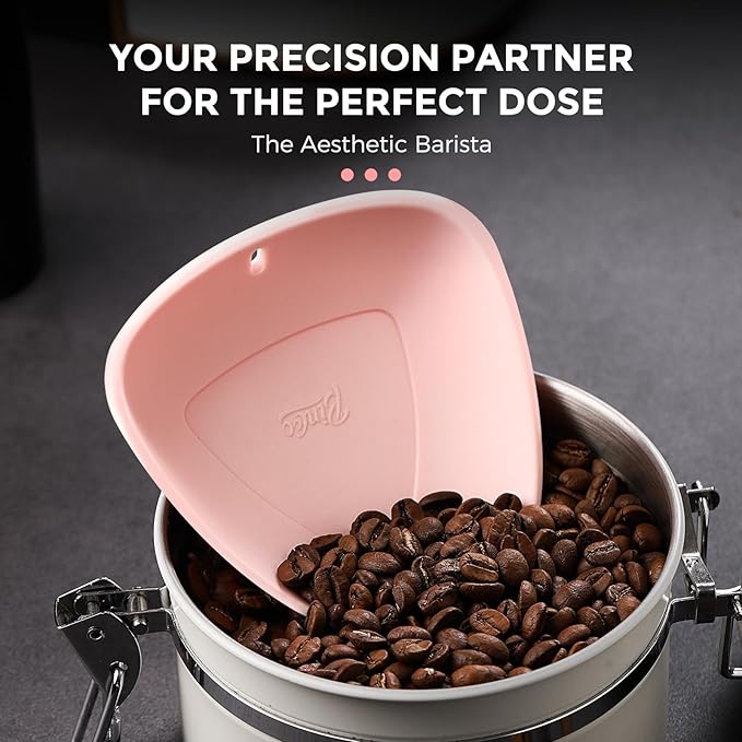 Bincoo Coffee Bean Dosing Cup,2x Platinum Silicone Anti-Static Dosing Cups + RDT Spray Bottle | Precise Coffee Dosing, Eliminate Static, Improve Pour-Over & Espresso Consistenc.
