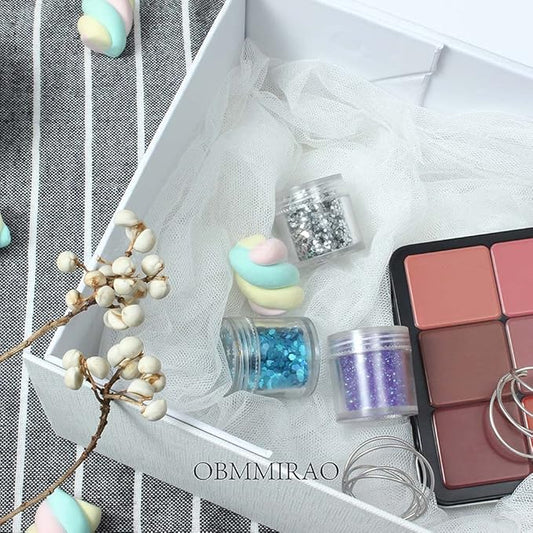 Upgrade 3PCS White Gift Box 9.5x7x4 Inches, Sturdy Gift Box with Lid for Gift Packaging, Foldable Magnetic Closure Storage Boxes, Bridesmaid proposal box, Rectangle Collapsible Box