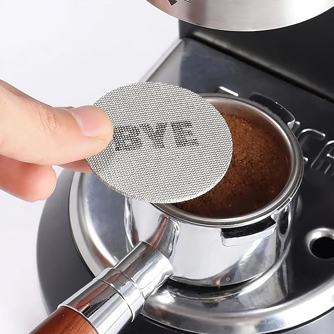 Mad Pucks (3Pack) Espresso Puck Screens for Breville - Reusable Coffee Filter Screens – Compatible with 51mm, 53.3mm, and 58.5mm Portafilters - 1.7mm Thickness - 316 Stainless Steel (53.5mm)