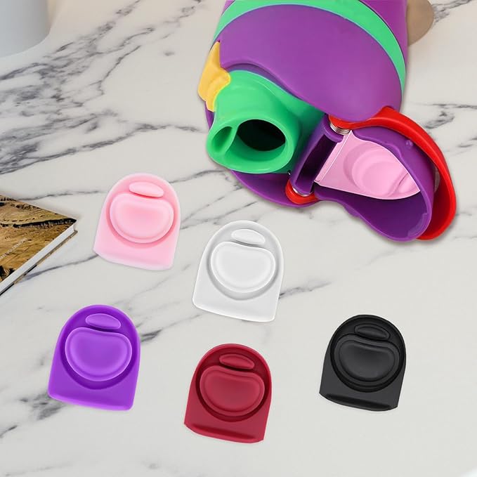 5pcs Replacement Stopper Seal Compatible with Owala FreeSip 24oz 32oz,Water Bottle Lid Insert Cap Rubber Seal Parts for Owala 16/19/24/32/40oz Spout Gasket Mouth piece Accessories F7