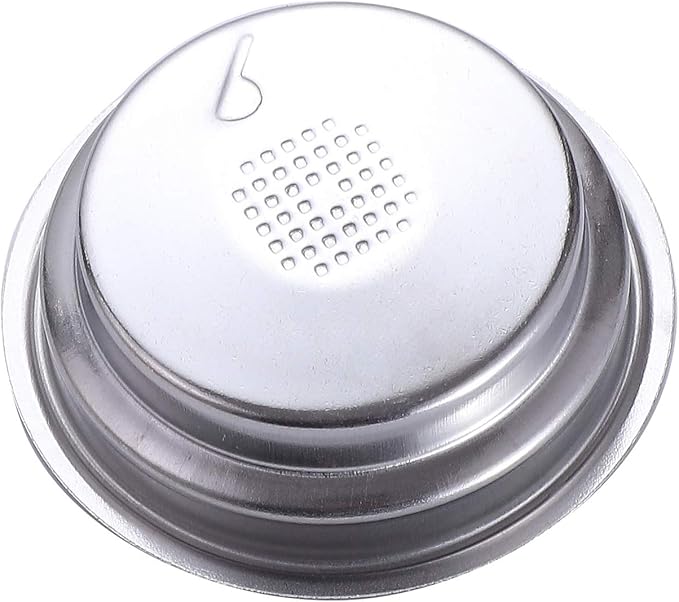 51mm Pressurized Filter Basket Stainless Steel Dual Wall Portafilter Basket Double Wall Espresso Basket Filter Basket Replacement Fits Delonghi Breville Mr Coffee Espresso Machine-1 Cup