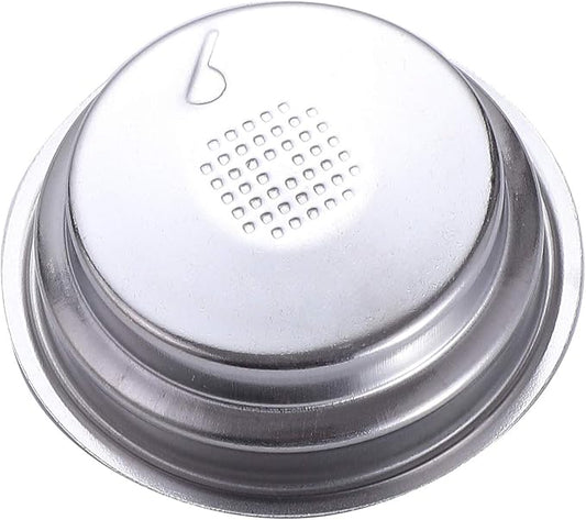51mm Pressurized Filter Basket Stainless Steel Dual Wall Portafilter Basket Double Wall Espresso Basket Filter Basket Replacement Fits Delonghi Breville Mr Coffee Espresso Machine-1 Cup