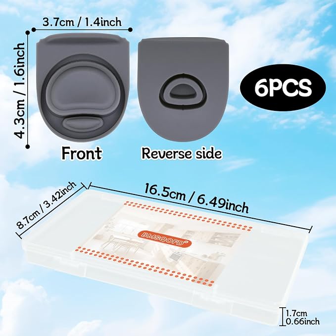 6 Pcs Replacement Rubber Seal Stopper Compatible with Owala FreeSip,Water Bottle Top Gasket Lid for Owala 16/19/24/32/40oz Bottle Mouth Cap Silicone Stoppers Parts Insert Accessories 6PB-U3