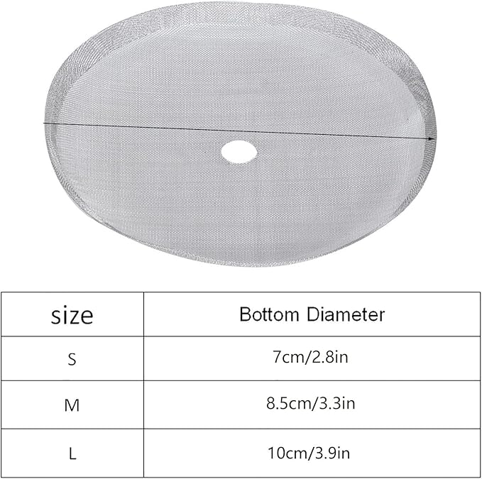 Fdit 5Pcs Universal French Press Filter Screen 304 Stainless Steel French Press Filter Replacement for 12 oz / 350 ml / 4 Cup French Press Coffee Makers Tea Particles Coffee Grounds Filters(12 oz)