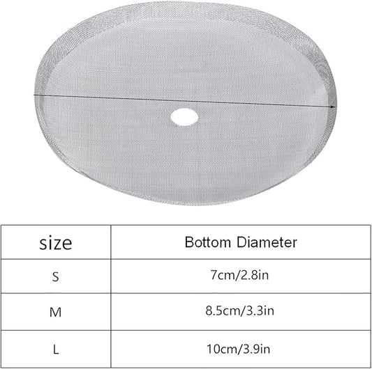 Fdit 5Pcs Universal French Press Filter Screen 304 Stainless Steel French Press Filter Replacement for 12 oz / 350 ml / 4 Cup French Press Coffee Makers Tea Particles Coffee Grounds Filters(12 oz)