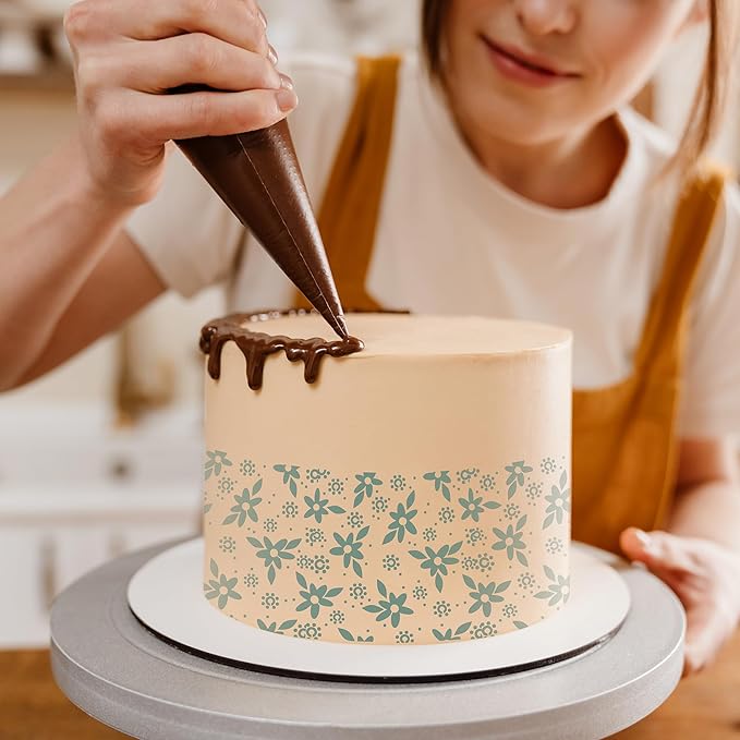 Keluna Cookie Stencils for Royal Icing - Rose Floral Stencils for Cookies Decor Dessert Buttercream Cake Baking Template