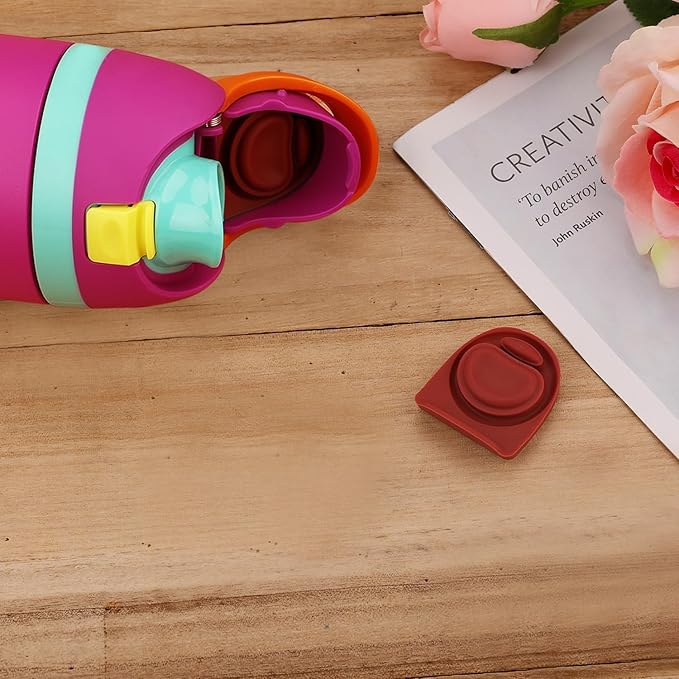 2pcs Water Bottle Top Lid Compatible with Owala FreeSip 24oz 32oz, Sealing Parts Replacement Stopper Silicone Plug Accessories for Owala Free Sip 19/24/32/40oz Seal Gasket Bottle Cap Mouth
